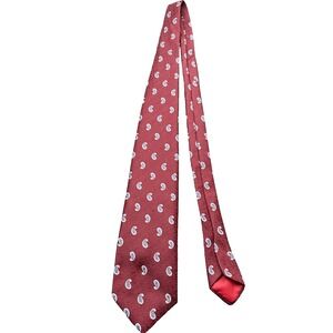 Vintage Wemlon By Webley Necktie Purple Paisley Great Pattern 53.75 x 4" Retro